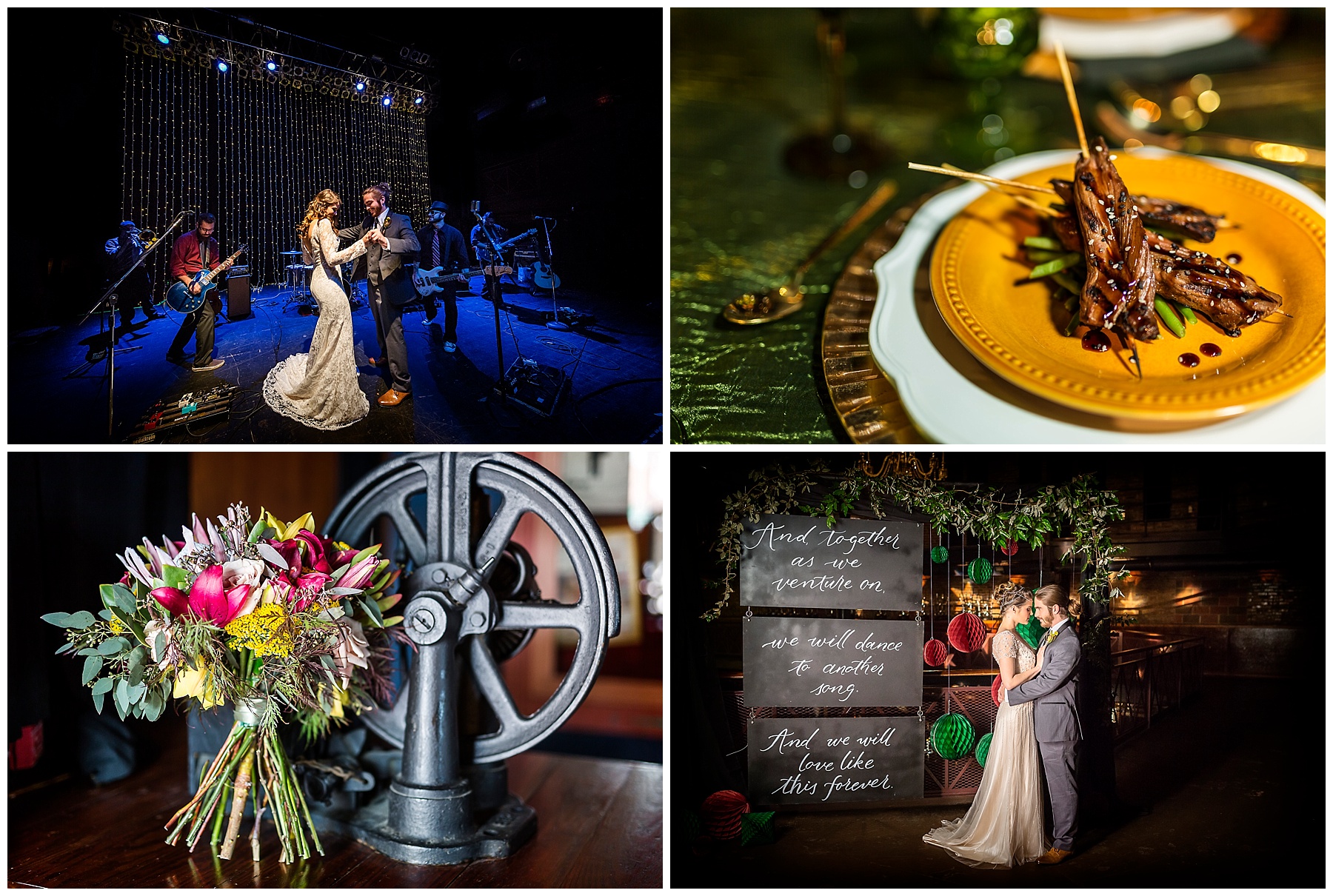norva wedding, montero's, kathy forrest floral design, letterlyn, misty saves the day, woah! 90s, stage right lighting, coastal virginia bride