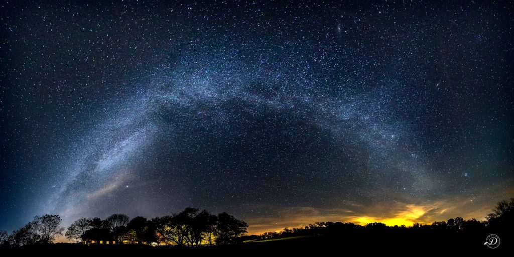 Dragon Studio, Gordonsville Virginia nightscape photography stars in virginia
