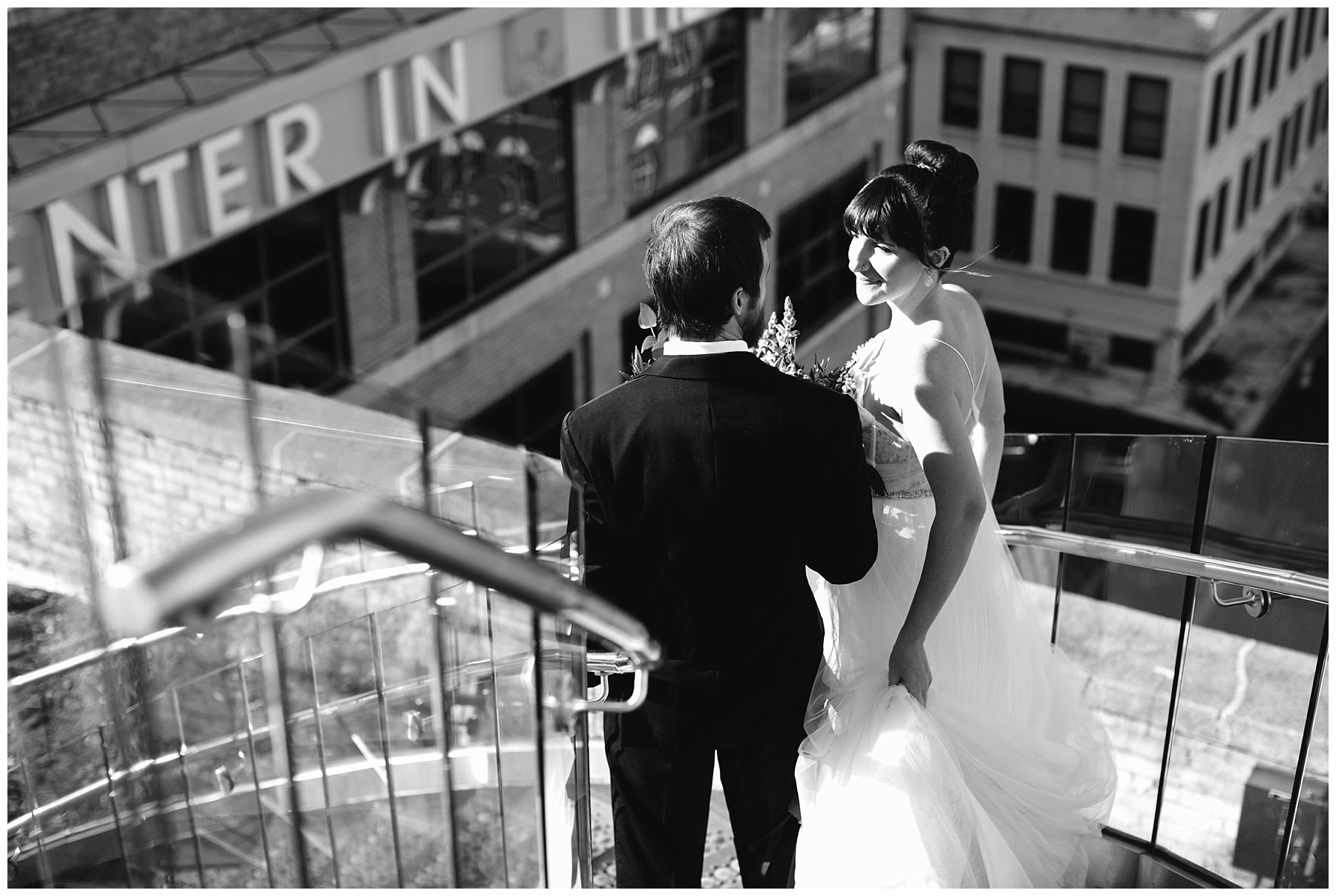 rooftop-wedding-inspiration rooftop wedding inspiration, roanoke wedding, chelsea anderson photography, misty saves the day, cara cait create, studio i do bridals roanoke, studio i do, black and gold wedding