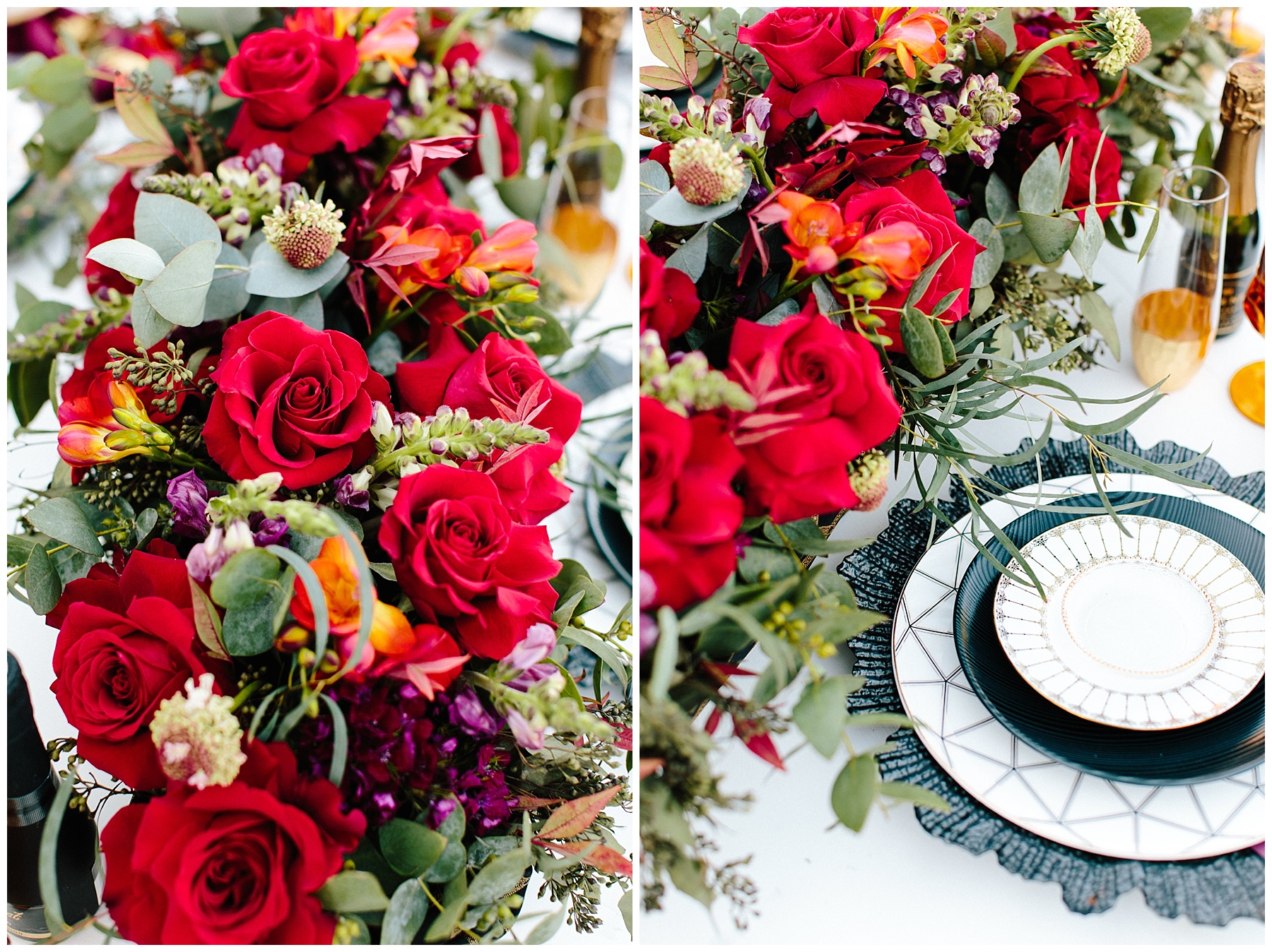 rooftop-wedding-inspiration rooftop wedding inspiration, roanoke wedding, chelsea anderson photography, misty saves the day, cara cait create, studio i do bridals roanoke, studio i do, black and gold wedding