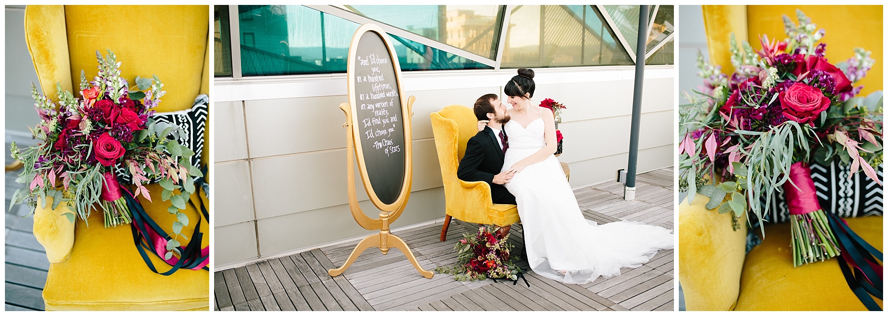 rooftop-wedding-inspiration rooftop wedding inspiration, roanoke wedding, chelsea anderson photography, misty saves the day, cara cait create, studio i do bridals roanoke, studio i do, black and gold wedding
