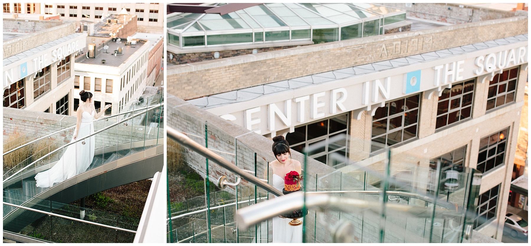 rooftop-wedding-inspiration rooftop wedding inspiration, roanoke wedding, chelsea anderson photography, misty saves the day, cara cait create, studio i do bridals roanoke, studio i do, black and gold wedding